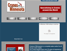 Tablet Screenshot of cranesofminnesota.com